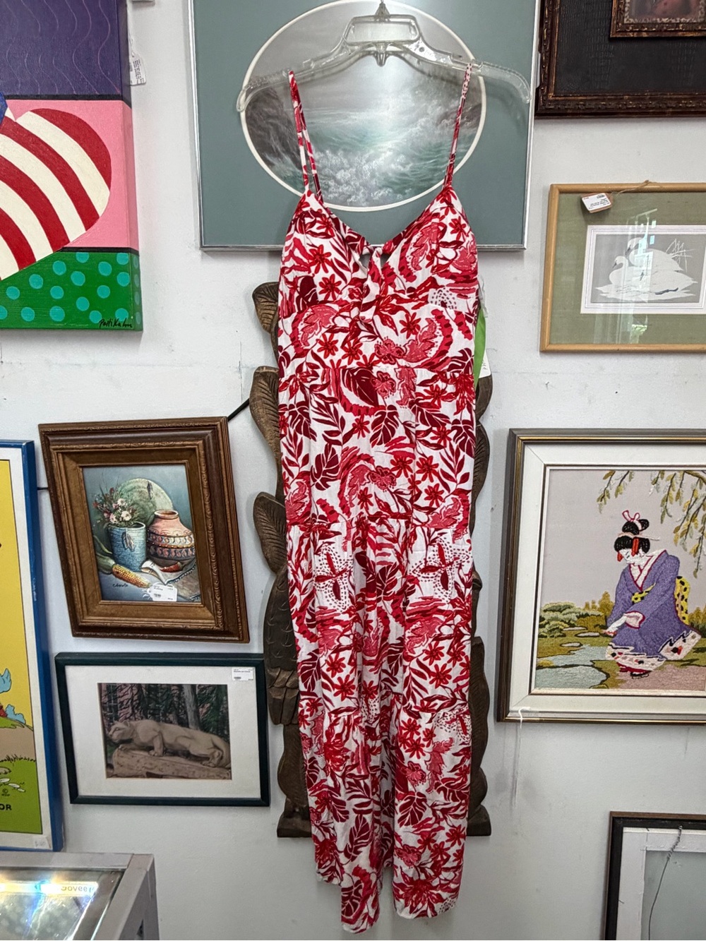 New Look Red and White Floral Kids One-Piece